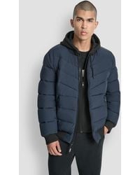 DKNY - Hooded Quilted Bomber Puffer Jacket - Lyst