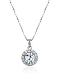 Club Rochelier - 5a Cubic Zirconia Round Pendant Necklace - Lyst