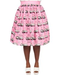 Unique Vintage - Plus Size Barbie 1970s Pink Barbie Bus Gellar Swing Skirt - Lyst