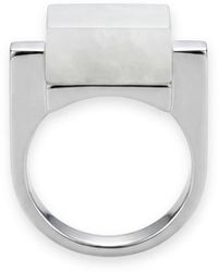 seree - Year Of The Horse — Jade Stone Saddle Ring - Lyst