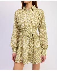 En Saison - Skylar Button Front Mini Dress - Lyst