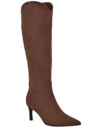 Guess - Palisa Wide Calf Tall Kitten Heel Dress Boots - Lyst