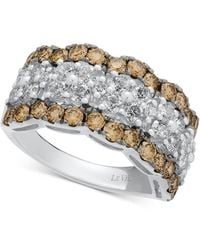 Le Vian - Nude Diamond & Chocolate Diamond Scalloped Multirow Ring (2-1/4 Ct. T.w. - Lyst