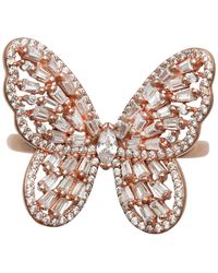 Giani Bernini - Cubic Zirconia Baguette Butterfly Ring (1-1/2 Ct. T.w. - Lyst