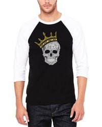 LA Pop Art - Raglan Sleeves Brooklyn Crown Baseball Word Art T-shirt - Lyst