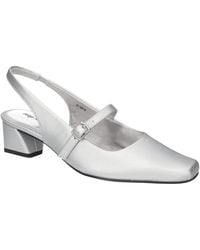 Easy Street - Cameo Square Toe Slingback Pumps - Lyst