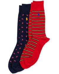 Polo Ralph Lauren - 2-pk. Paisley & Stripes Slack Socks - Lyst