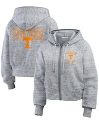 WEAR by Erin Andrews - Tennessee Volunteers Wear Speckle Double-hit Raglan Full-zip Hoodie - Lyst