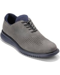 Cole Haan - 2.0 Grand Laser Wingtip Round-toe Oxfords - Lyst