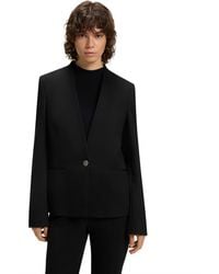 BOSS - Boss By Collarless Regular-fit Jacket - Lyst