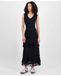 And Now This - Lace Tiered Maxi Skirt - Lyst