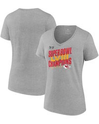 Fanatics - Kansas City Chiefs Super Bowl Lviii Champions Iconic Victory V-neck T-shirt - Lyst