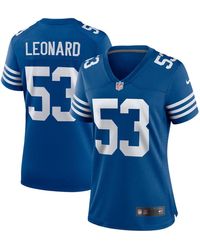 Nike Darius Leonard Royal Indianapolis Colts Alternate Game Jersey - Blue
