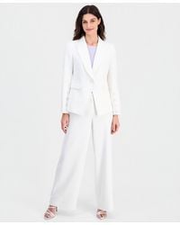 Tahari - Petite Peak Lapel One Button Blazer - Lyst