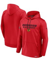 Fanatics - Chicago Blackhawks Authentic Pro Rink Fleece Pullover Hoodie - Lyst