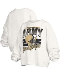 Pressbox - Army Black Knights Oversized Janice Retro Waist-length Pullover Sweatshirt - Lyst