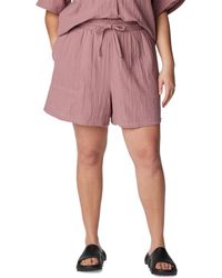 Columbia - Plus Size Holly Hideaway Cotton Breezy Shorts - Lyst