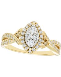 Macy's - Diamond Cluster Ring (1/2 Ct. T.w. - Lyst