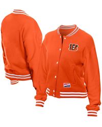 KTZ - Cincinnati Bengals Throwback Fleece Full-snap Jacket - Lyst