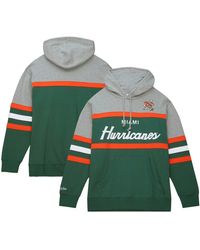 Mitchell & Ness - Miami Hurricanes Head Coach Pullover Hoodie - Lyst
