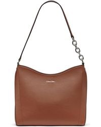 Calvin Klein - Nova Top Zipper Chain Shoulder Bag - Lyst