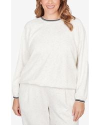 Ruby Rd. - Plus Size Bubble Hem Fleck Knit Pullover Top - Lyst