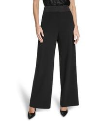 Calvin Klein - Whitney Mid-rise Wide-leg Pants - Lyst