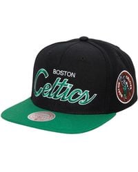 Mitchell & Ness - Boston Celtics Hardwood Classics Mvp Team Script 2.0 Snapback Hat - Lyst