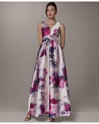 Donna Karan - Petite Sleeveless V-neck Ball Gown - Lyst