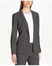 dkny one button blazer