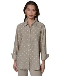 Donna Karan Weekend - Long-sleeve Button-down Shirt - Lyst