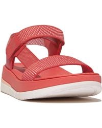 Fitflop - Surff Two-tone Webbing Or Leather Back-strap Sandals - Lyst