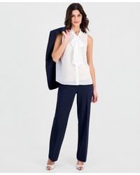 Tahari - Tie-neck Sleeveless Top - Lyst