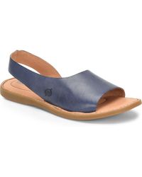 born navy blue flats