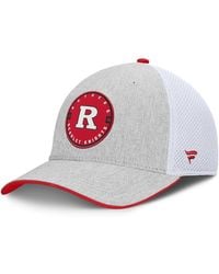 Fanatics - Heather Gray/white Rutgers Scarlet Knights trigger Flex Hat - Lyst