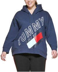 tommy flag cropped sweatshirt