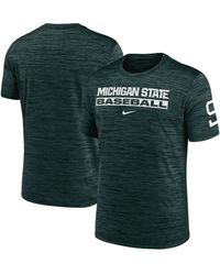 Nike - Michigan State Spartans Velocity Baseball Wordmark Stack Performance T-shirt - Lyst