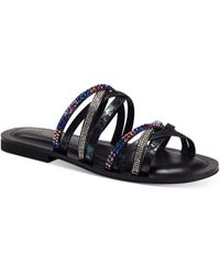 Thalia Sodi Marlina Flat Sandals - Black