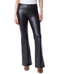 Jessica Simpson - Faux-leather Pull-on Flare-leg Pants - Lyst