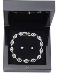Givenchy - 2-pc. Set Stone & Crystal Link Bracelet & Crystal Stud Earrings - Lyst