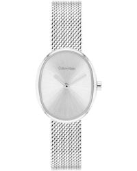 Calvin Klein - Euphoria Tone Stainless Steel Mesh Bracelet Watch - Lyst