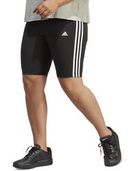 adidas - Plus Size Essentials 3-stripes Bike Shorts - Lyst