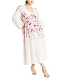 City Chic - Plus Size Keyla Print Maxi Dress - Lyst