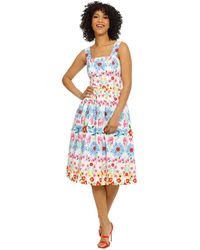 Maggy London - Floral-print Fit & Flare Dress - Lyst