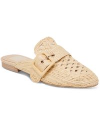 Dolce Vita - Sianna Woven Raffia Slip-on Mule Flats - Lyst