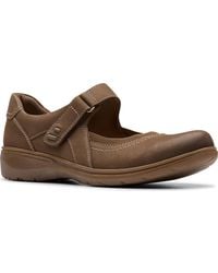 Clarks - Carleigh Madi Round Toe Mary Jane Flats - Lyst