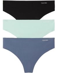 Calvin Klein - Invisibles Seamless Microfiber Tag-free Thong - Lyst