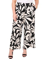 Vince Camuto - Plus Size Printed Smocked-waist Wide-leg Pants - Lyst
