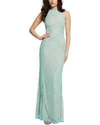 Guess - New Liza Lace Halter Sleeveless Gown - Lyst