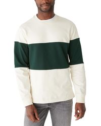 Frank And Oak - Relaxed Fit Long Sleeve Rugby Stripe Crewneck Sweater - Lyst